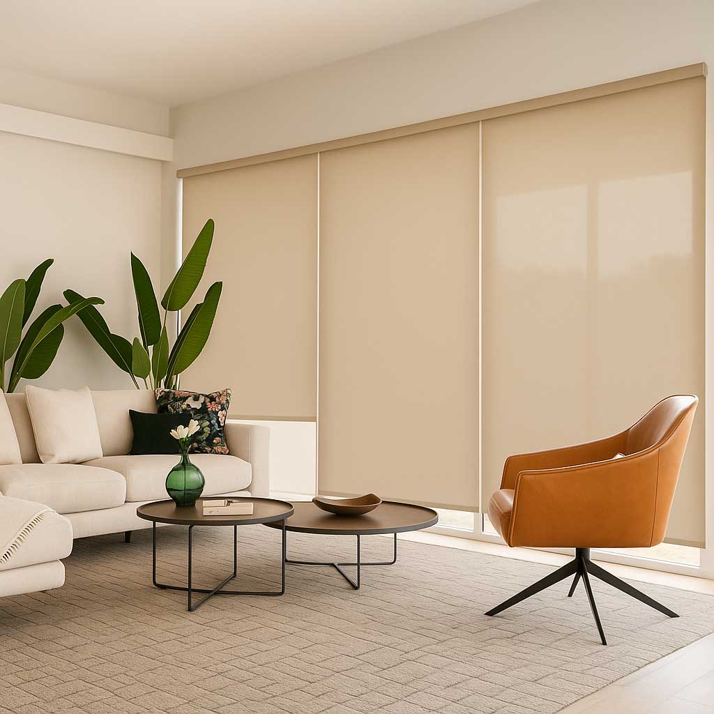 Modern indoor shade blinds in Auckland home